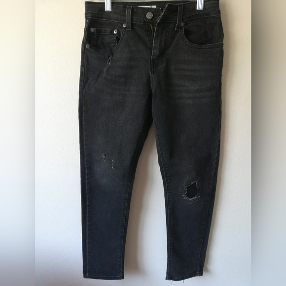 Denizen Levi's Boys Distressed Black Jeans - Picture 1 of 10